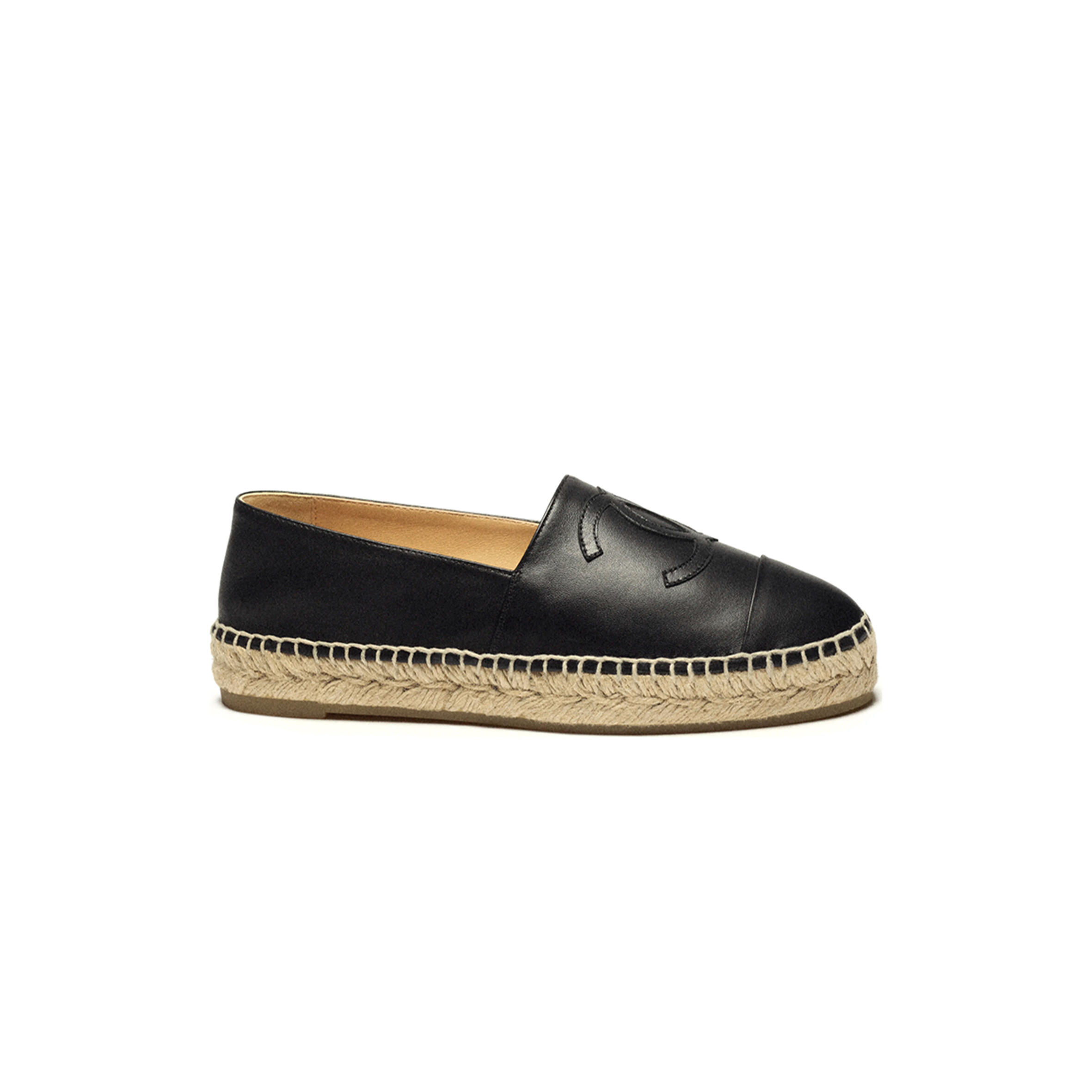 CHANEL ESPADRILLES LAMBSKIN BLACK G29762